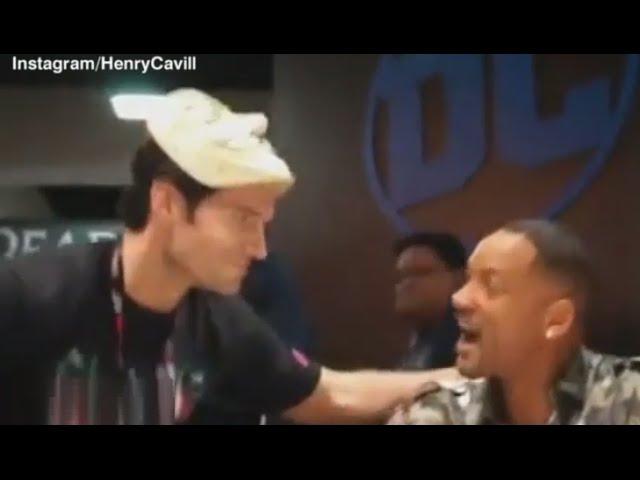 Henry Cavill Pranks Will Smith at Comic Con 2016