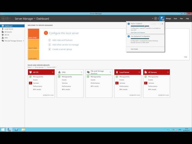 Install Windows Server 2012 R2 Domain Controller