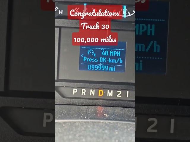 Special Announcement for MOW Truck 30! 100k miles!