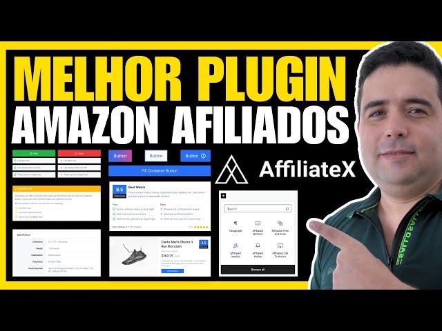 AFFILIATEX: Melhor Plugin para Afiliados Amazon Plugin de Blocos Amazon Affiliate para WordPress