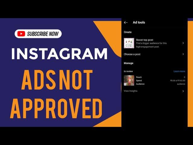 instagram ads not approved