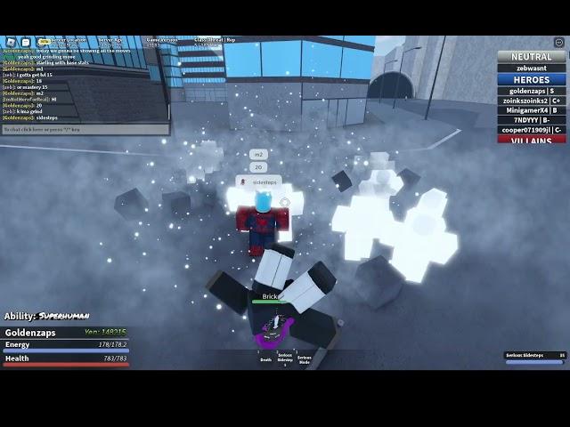 one shot roblox 100 strenght superhuman showcase