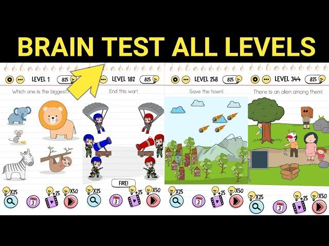 Brain Test All Levels  Newest 2024  English