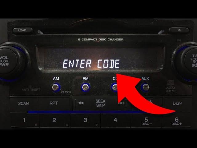 2008 Honda CRV Radio Code Generator | How To Get Code In Seconds