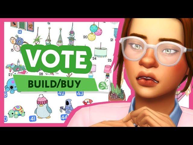 Voting on NEW Build/Buy Stuff + ROCKING CHAIRS! | The Sims 4 Community Stuff Pack