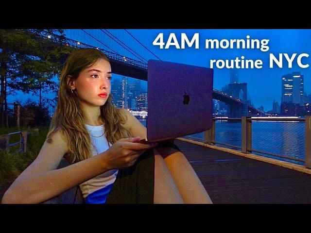 4am Productive Summer Morning Routine in NYC | medical student edition