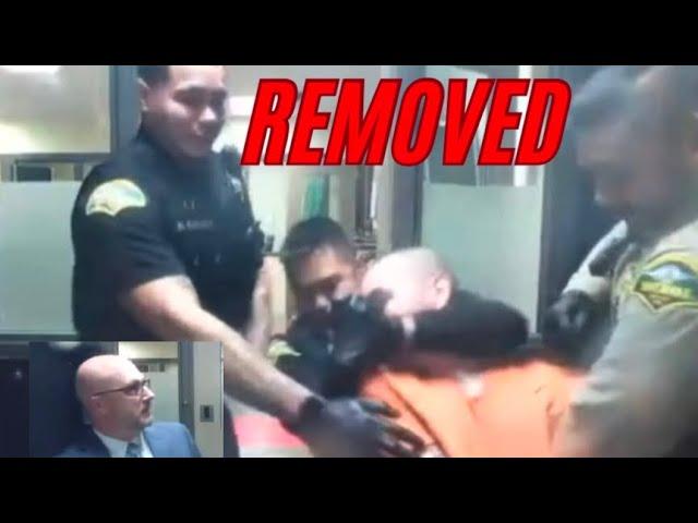 Defendant FORCEFULLY REMOVED from Court!