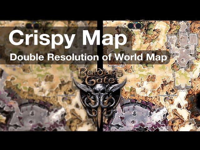 Crispy Map - Double Map Resolution - Baldur's Gate 3