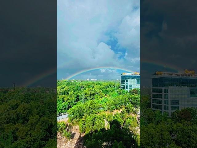 Rainbow seen from technopark.   #technopark #rainbow #nature