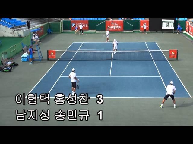 2015대구국제남자퓨처스테니스대회 복식결승 이형택-홍성찬/남지성-송민규 1세트 #이형택 #홍성찬 #남지성 #송민규 #복식경기