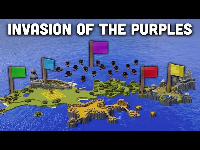 INVASION OF THE PURPLES - Last Stand of Red, Blue, Green and Yellow