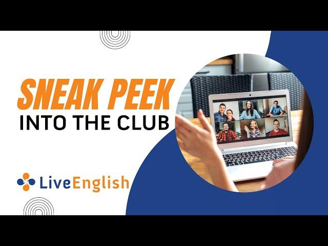 What's in the Live English Club? (Business topics)