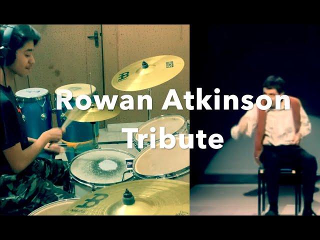 Rowan Atkinson 'Invisible Drums' played actually on Drums | Tribute to Mr. Bean