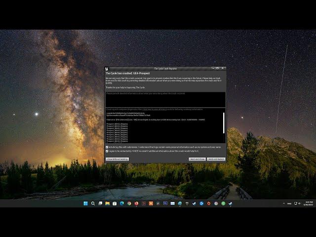 9 Ways To Fix The Cycle has crashed: UE4-Prospect | We are very sorry that this crash occured