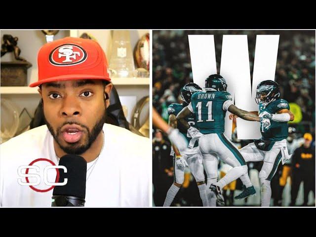 Richard Sherman reacts to Jalen Hurts & A.J. Brown quiet Eagles’ passing concerns to beat Steelers