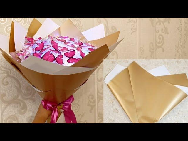 Buketlərin bağlanma qaydası Kəpənək buketi bağlamaq/ How to make a bouquet