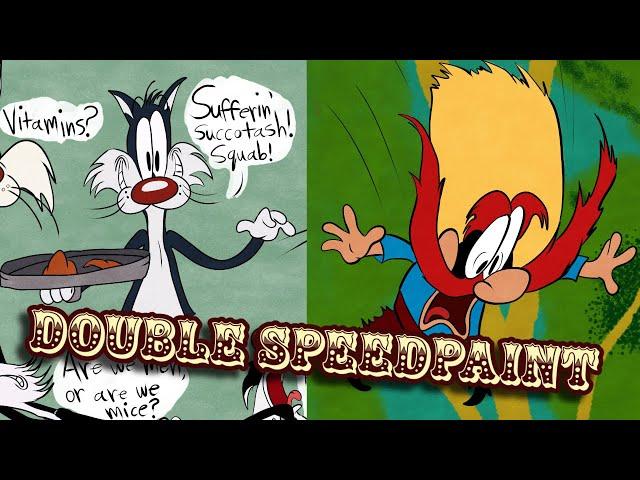 Looney Tunes Double Speedpaint - 70 Years of Sylvester and Yosemite Sam