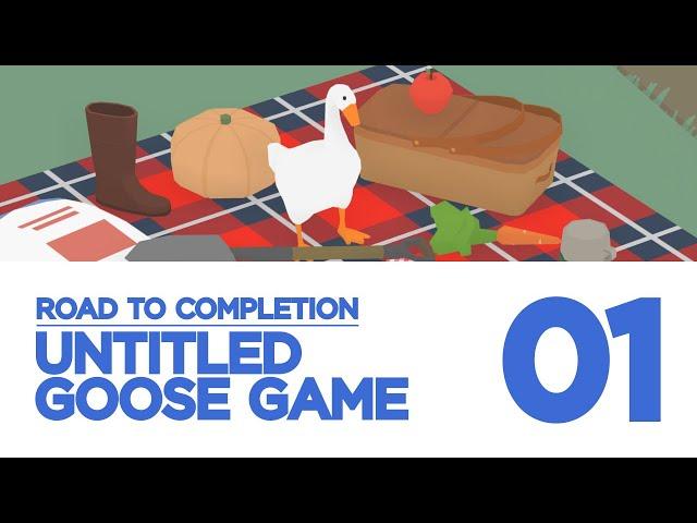 Untitled Goose Game Platinum Trophy Guide 01 / The Garden