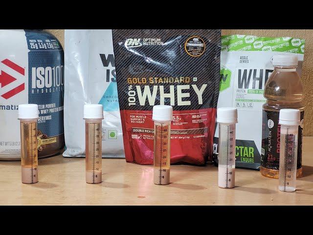 Dymatize vs MyProtein vs ON Gold vs Muscle Nectar vs Aquatein.MuscleBlaze Pro Check Home Testing Kit