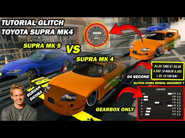 04 DETIK TUTORIAL CARA SETTING GEAR BOX GLITCH TOYOTA SUPRA MK4 - CAR PARKING MULTIPLAYER