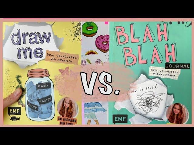 Draw me vs.  Blah Blah Journal beide Bücher von @FoxyDraws / ClaLu Creative