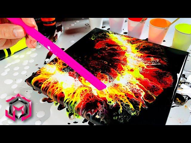 PHOENIX WING!! Dutch Pour Acrylic Painting for Beginners