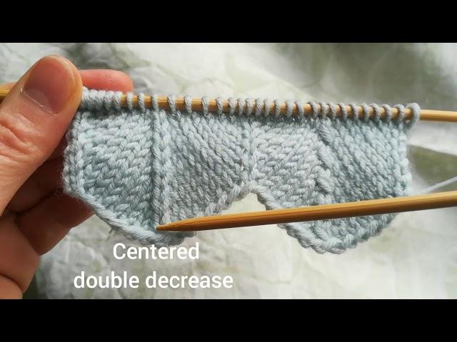 Double decrease in knitting