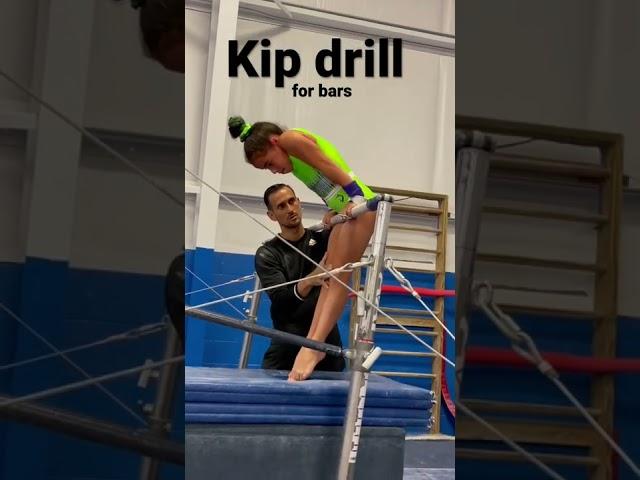 Kip drills for bars #gymnastics #usa #bars #tumbling #usagymnastics