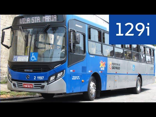 PBS #4 Автобус 129i-10: Vila Sabrina - Vila Hamilton // Таймлапс