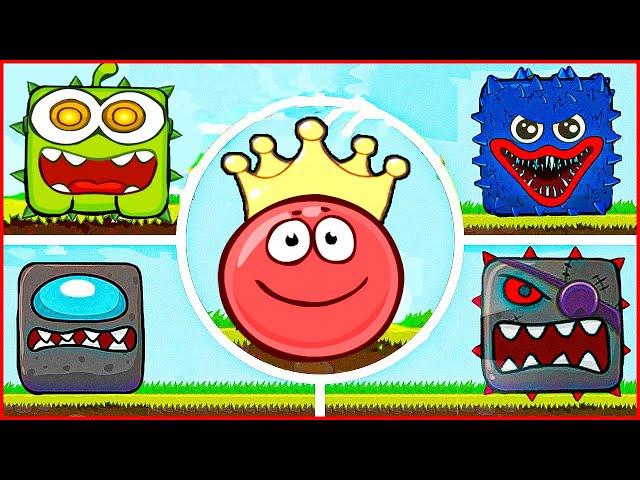 Red Ball 4 Om Nom Mod vs Boss.Volume 3 all level.Красный шарик 4 мод на ам няма