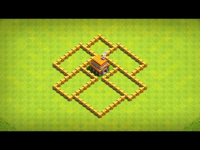 ЛУЧШАЯ База для 5ТХ с ссылкой 2024! Ратуша 5 Трофейная база - clash of clans