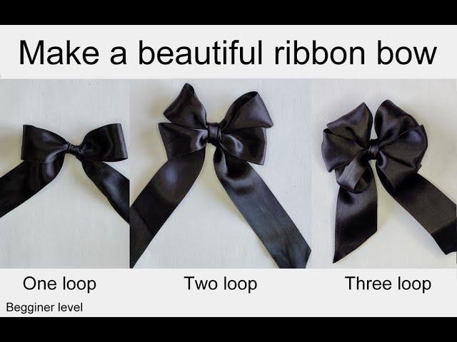 How to make a beautiful ribbon bow