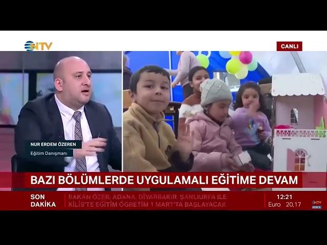 NTV Haber - Deprem, Üniversiteler ve Uzaktan Eğitim