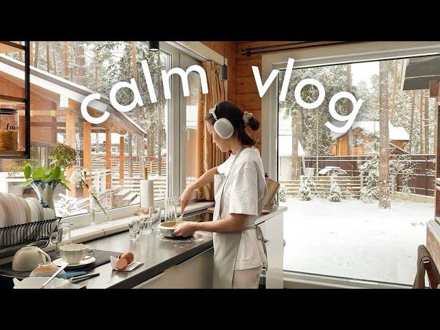 CALM VLOG: рецепт кекса, оленья ферма, покупки одежды (зимний влог)