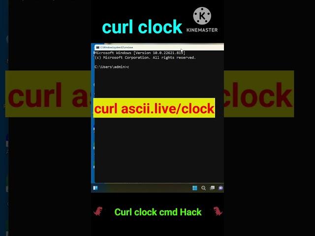 Curl Clock Command Hack: A Cool Trick! #shorts #techvideo