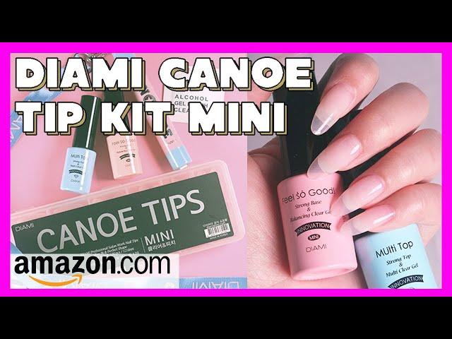 DIAMI Canoe Tips Kit Mini/Best Full Cover Soft Gel Extension Fake Nail Tips (Amazon & DIY Tutorial)