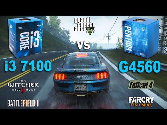 Pentium G4560 vs i3 7100 Test in 6 Games