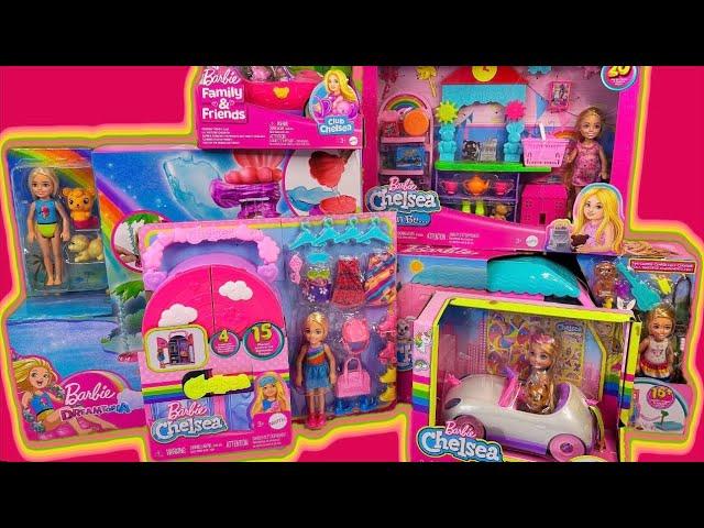 60 minutes ASMR Barbie Chelsea Doll Oddly Satisfying Unboxing with Water Play  | No Talking