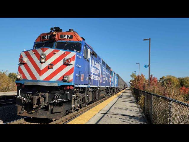 La Fox Railfanning FT. METX 147, Tons Of Horns, Freight Trains And Much More - 10/25/24