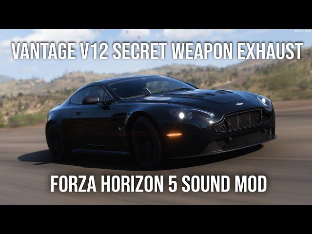 Forza Horizon 5 Sound Mod - Aston Martin V12 with Secret Weapon Exhaust