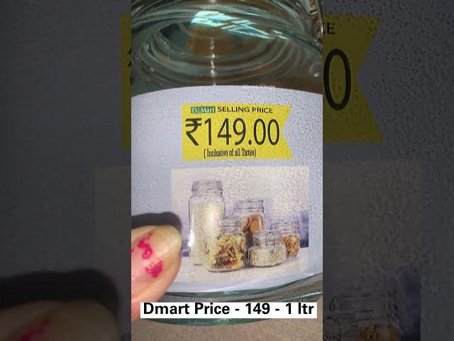 Dmart Glass Jars from50 to 150/-/ Dmart New Sheer Curtains #dmart #dmartnewarrivals #dmartglassjars