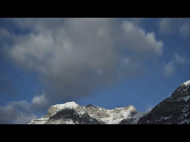 Stars Over Mountain Timelapse