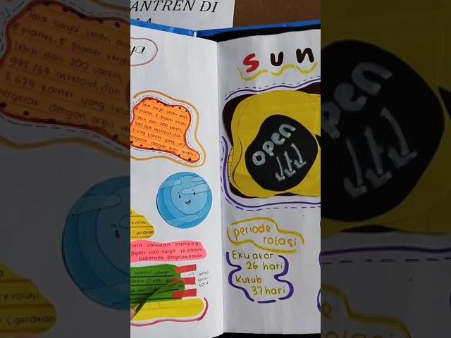 scrapbook solar system | hasil karya siswa