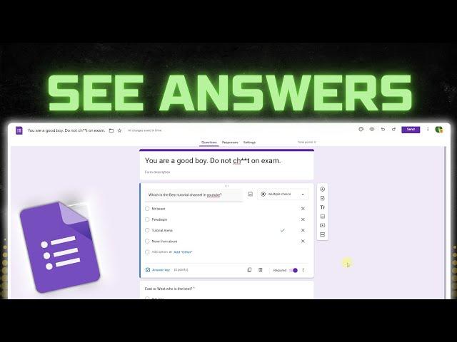 How to See All The Answers in Google Form 2024