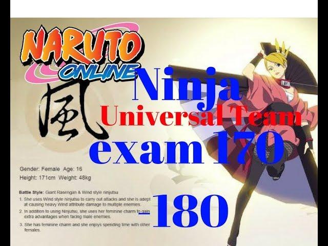 Naruto Online: Ninja Exam 170 180-ნარუტო ონლაინ ნინძა ექსამ 170 180