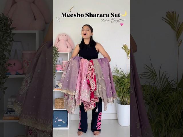 #Meesho Haul- Festive Sharara Sets Under budget 🪷 #meeshohaul #meeshoapp #meeshofind #ethnicwear