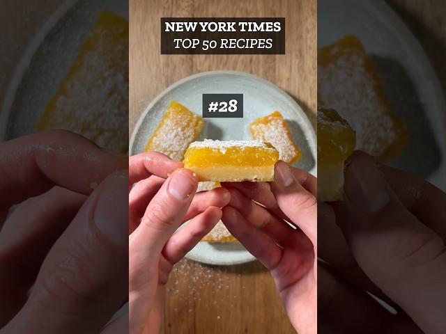 Trying Every Recipe on the NYT Top 50 List | Lemon Bars with Olive Oil and Sea Salt by Melissa Clark