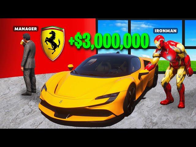 Robbing Dealership as Superheroes in GTA 5!