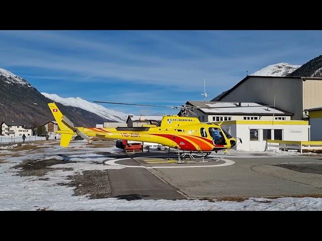 H125 Heli Bernina startup and takeoff