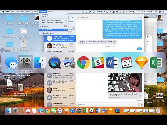 Set Up and Down Arrows for iMessage on Mac